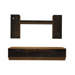 Decoraktiv Trendstyle 5DS Mdf Tv Ünitesi Tv Sehpası Pera - Siyah Mermer