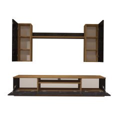 Decoraktiv Trendstyle 5DS Mdf Tv Ünitesi Tv Sehpası Pera - Siyah Mermer