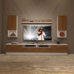 Decoraktiv Trendstyle 5220DA Slm Tv Ünitesi Tv Sehpası Beyaz - Ceviz