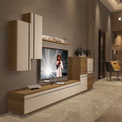 Decoraktiv Eko 6 Mdf Std Tv Ünitesi Tv Sehpası Pera - Beyaz