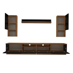 Decoraktiv Trendstyle 5220DA Slm Tv Ünitesi Tv Sehpası Ceviz - Siyah