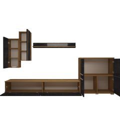 Decoraktiv Eko 6 Mdf Std Tv Ünitesi Tv Sehpası Pera - Siyah Mermer