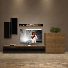 Decoraktiv Eko 6 Mdf Std Tv Ünitesi Tv Sehpası Pera - Siyah