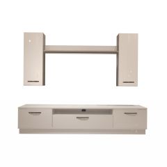 Decoraktiv Trendstyle 5D Slm Tv Ünitesi Tv Sehpası Parlak Beyaz