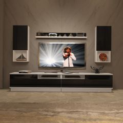 Decoraktiv Trendstyle 5220DAS Slm Tv Ünitesi Tv Sehpası Beyaz - Siyah