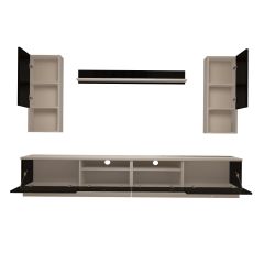 Decoraktiv Trendstyle 5220DAS Slm Tv Ünitesi Tv Sehpası Beyaz - Siyah