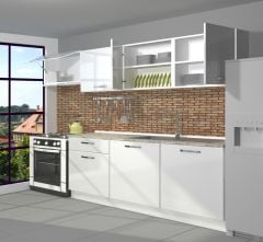 Decoraktiv Smart 240 MDF Hazır Mutfak Dolabı Parlak Beyaz