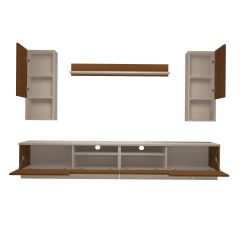 Decoraktiv Trendstyle 5220DAS Slm Tv Ünitesi Tv Sehpası Beyaz - Ceviz
