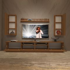 Decoraktiv Trendstyle 5220DAS Slm Tv Ünitesi Tv Sehpası Ceviz