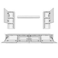 Decoraktiv Trendstyle 5220DAS Slm Tv Ünitesi Tv Sehpası Ceviz