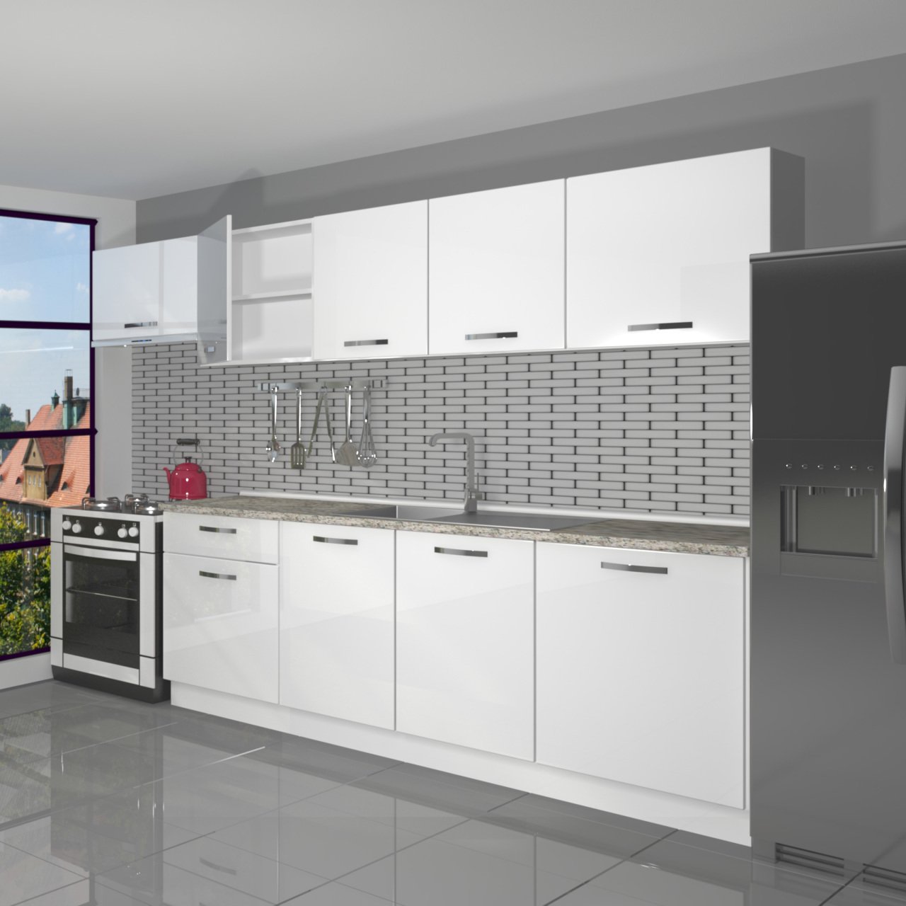Decoraktiv Smart 280 MDF Hazır Mutfak Dolabı