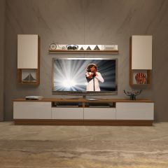 Decoraktiv Trendstyle 5220DAS Slm Tv Ünitesi Tv Sehpası Ceviz - Beyaz