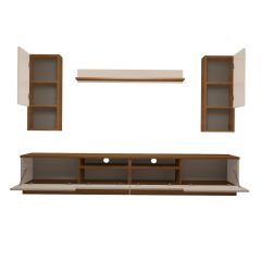 Decoraktiv Trendstyle 5220DAS Slm Tv Ünitesi Tv Sehpası Ceviz - Beyaz