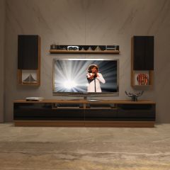 Decoraktiv Trendstyle 5220DAS Slm Tv Ünitesi Tv Sehpası Ceviz - Siyah