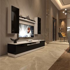 Decoraktiv Trendstyle 5DS Slm Tv Ünitesi Tv Sehpası Beyaz - Siyah