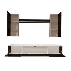 Decoraktiv Trendstyle 5DS Slm Tv Ünitesi Tv Sehpası Beyaz - Siyah