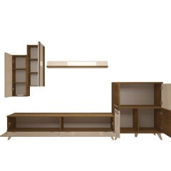 Decoraktiv Eko 6 Mdf Std Retro Tv Ünitesi Tv Sehpası Pera - Beyaz