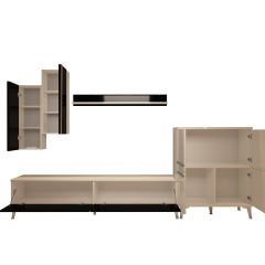 Decoraktiv Eko 6 Mdf Std Silver Tv Ünitesi Tv Sehpası Beyaz - Siyah