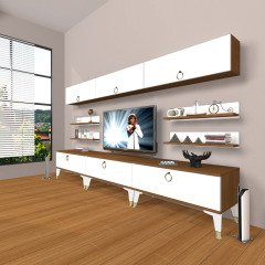 Decoraktiv Eko 8Y Mdf Gold Tv Ünitesi Tv Sehpası