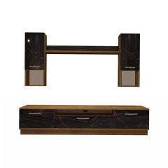 Decoraktiv Trendstyle 5DA Mdf Tv Ünitesi Tv Sehpası Pera - Siyah Mermer
