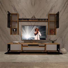 Decoraktiv Trendstyle 5DA Mdf Tv Ünitesi Tv Sehpası Pera - Siyah