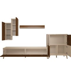 Decoraktiv Eko 6 Mdf Std Gold Tv Ünitesi Tv Sehpası Beyaz - Ceviz