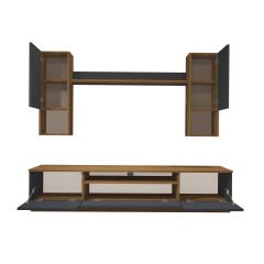 Decoraktiv Trendstyle 5DA Mdf Tv Ünitesi Tv Sehpası Pera - Antrasit