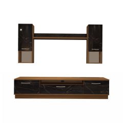 Decoraktiv Trendstyle 5DA Mdf Tv Ünitesi Tv Sehpası Ceviz - Siyah Mermer