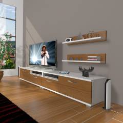 Decoraktiv Eko 220r Mdf Tv Ünitesi Tv Sehpası Beyaz - Ceviz