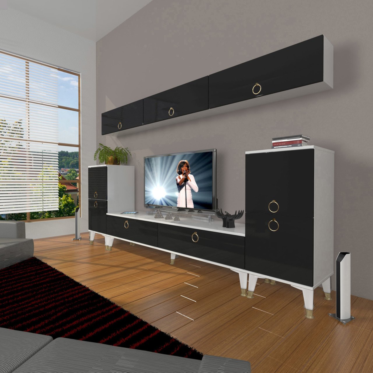 Decoraktiv Eko 9 Mdf Std Gold Tv Ünitesi Tv Sehpası