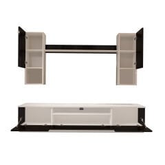 Decoraktiv Trendstyle 5DAS Mdf Tv Ünitesi Tv Sehpası Beyaz - Siyah