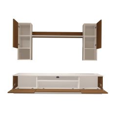 Decoraktiv Trendstyle 5DAS Mdf Tv Ünitesi Tv Sehpası Beyaz - Ceviz