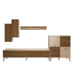 Decoraktiv Eko 6 Mdf Std Gold Tv Ünitesi Tv Sehpası Beyaz - Pera