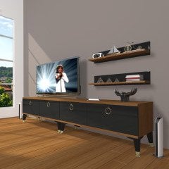 Decoraktiv Eko 200T Mdf Gold Tv Ünitesi Tv Sehpası