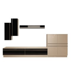 Decoraktiv Eko 6B Mdf Std Tv Ünitesi Tv Sehpası Beyaz - Siyah
