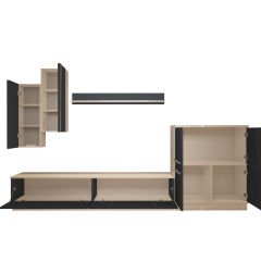 Decoraktiv Eko 6B Mdf Std Tv Ünitesi Tv Sehpası Beyaz - Antrasit