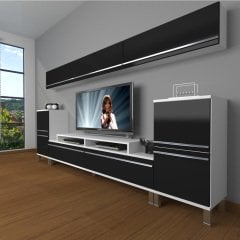 Decoraktiv Ekoflex 9 Mdf Krom Ayaklı Tv Ünitesi Tv Sehpası