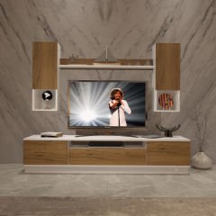 Decoraktiv Trendstyle 5DAS Mdf Tv Ünitesi Tv Sehpası Beyaz - Pera