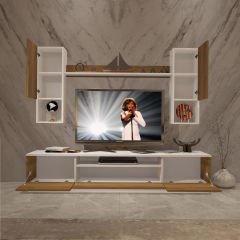 Decoraktiv Trendstyle 5DAS Mdf Tv Ünitesi Tv Sehpası Beyaz - Pera