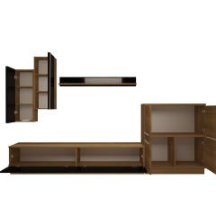 Decoraktiv Eko 6B Mdf Std Tv Ünitesi Tv Sehpası Pera - Siyah