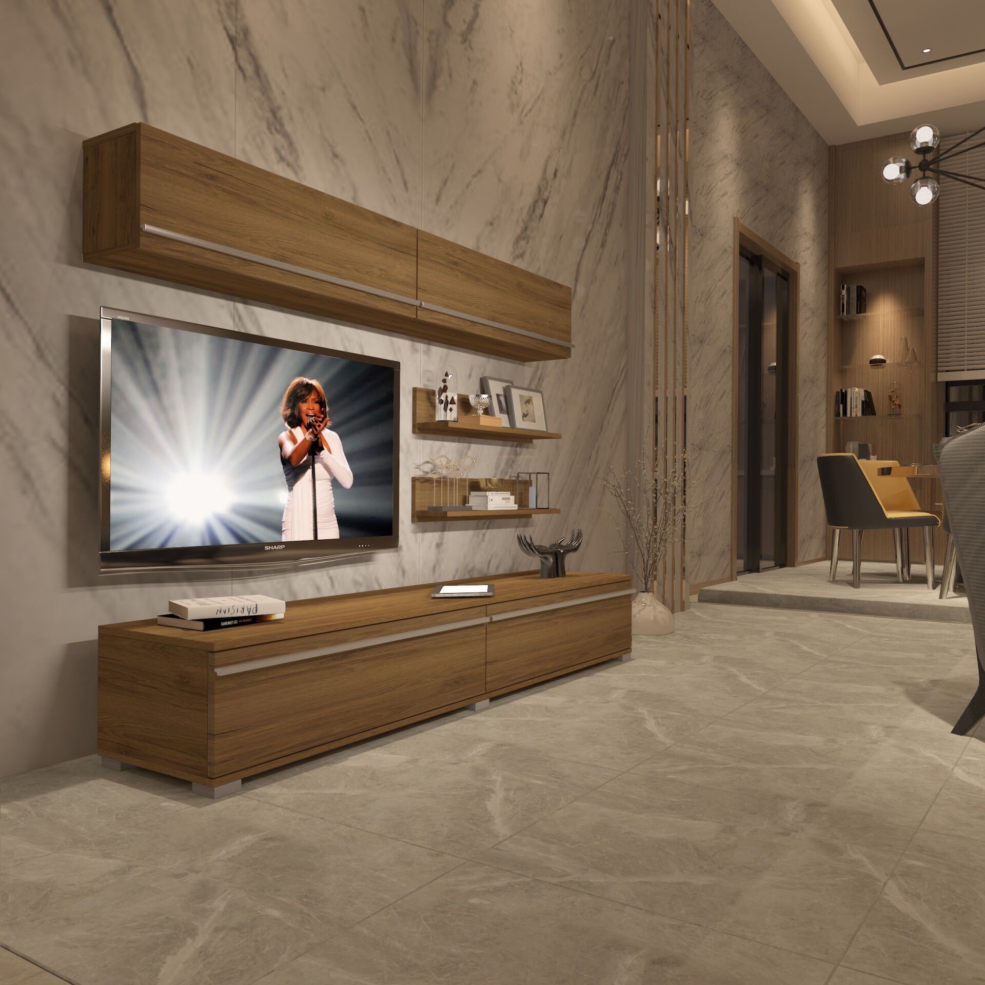 Decoraktiv Eko 5 Mdf Std Tv Ünitesi Tv Sehpası Pera