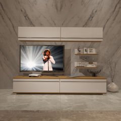 Decoraktiv Eko 5 Mdf Std Tv Ünitesi Tv Sehpası Pera - Beyaz