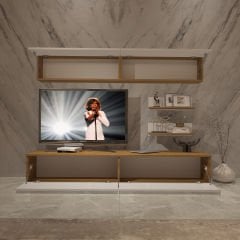 Decoraktiv Eko 5 Mdf Std Tv Ünitesi Tv Sehpası Pera - Beyaz