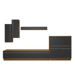 Decoraktiv Eko 6B Mdf Std Tv Ünitesi Tv Sehpası Pera - Antrasit