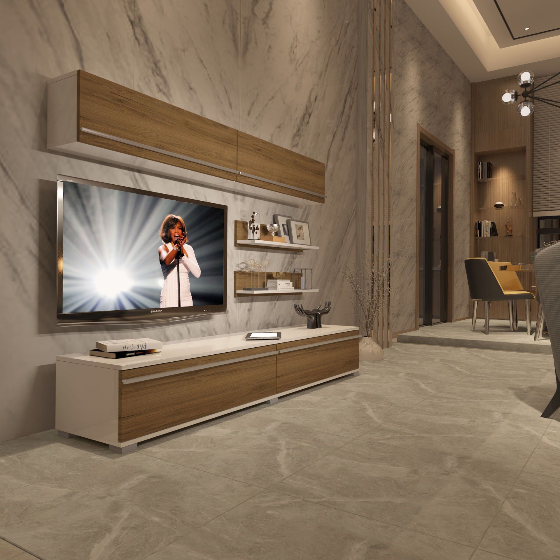 Decoraktiv Eko 5 Mdf Std Tv Ünitesi Tv Sehpası Beyaz - Pera