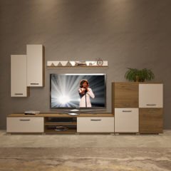 Decoraktiv Eko 6 Mdf Dvd Tv Ünitesi Tv Sehpası Pera - Beyaz