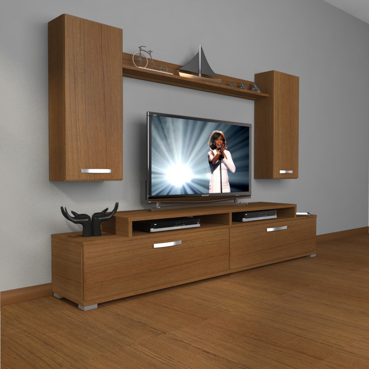 Decoraktiv Ekoflex 7 Slm Tv Ünitesi Tv Sehpası Ceviz