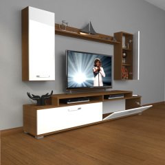 Decoraktiv Ekoflex 7 Slm Tv Ünitesi Tv Sehpası Ceviz - Beyaz
