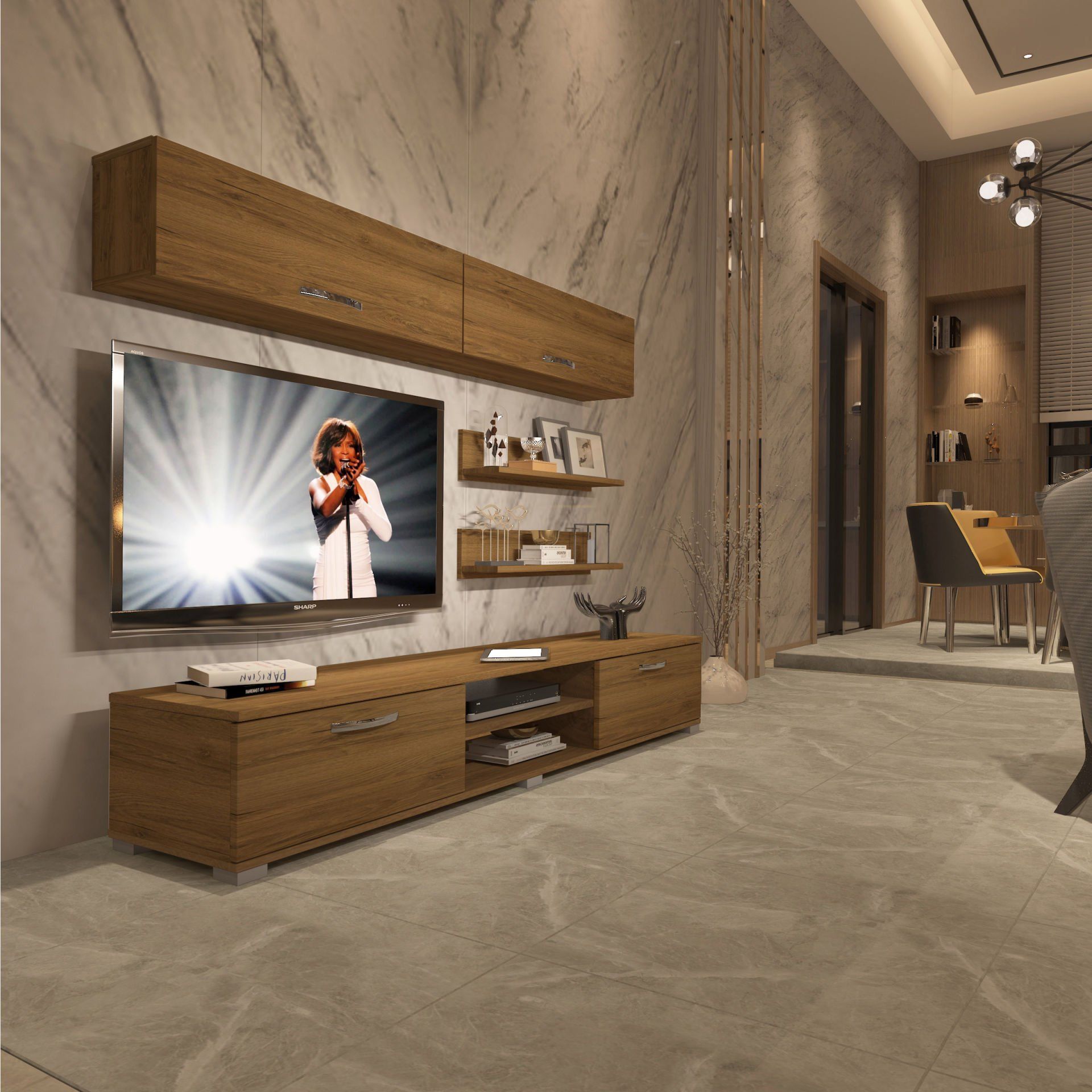 Decoraktiv Eko 5 Mdf Dvd Tv Ünitesi Tv Sehpası Pera