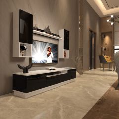 Decoraktiv Trendstyle 5DAS Slm Tv Ünitesi Tv Sehpası Beyaz - Siyah